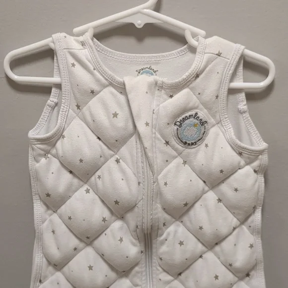 Dreamland Baby Dream Weighted Sleep Sack Quilted White 100% Cotton 6–12 Months - Picture 2 of 10